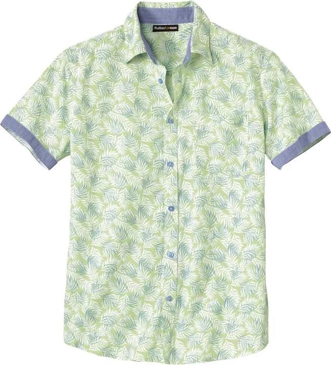 Actual product image Atlas For Men Mens Palm Print Summer Shirt (XL)