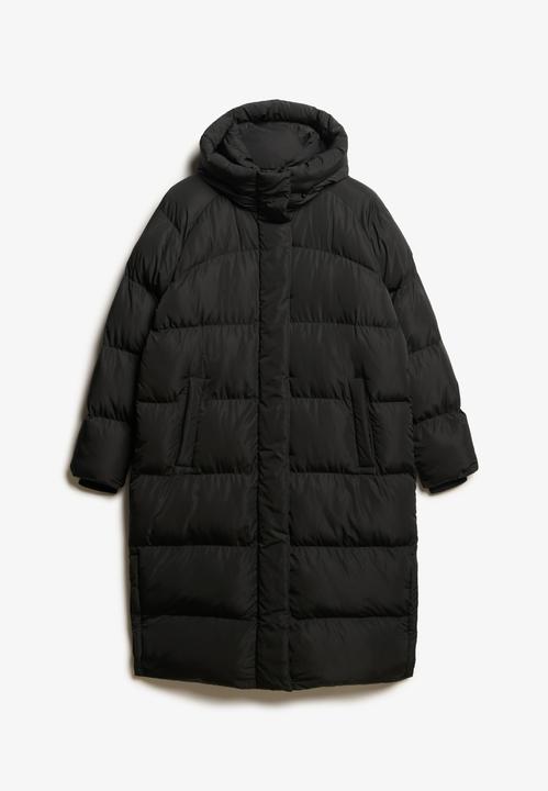 Produktbild Superdry lange daunenjacke mit kapuze, damen (XS)