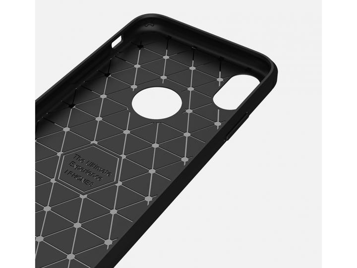 Produktbild Screenguard Apple iPhone XS Hülle Carbon Brushed Soft TPU (Apple iPhone XS)