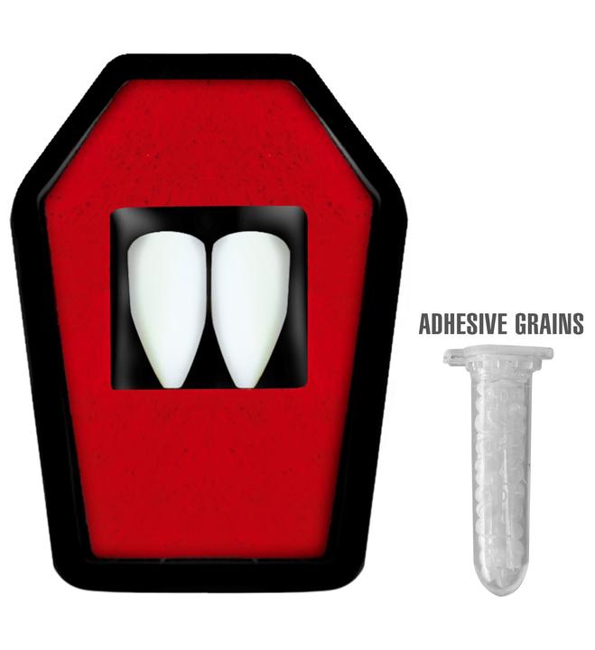 Actual product image Widmann Vampire teeth with adhesive cream