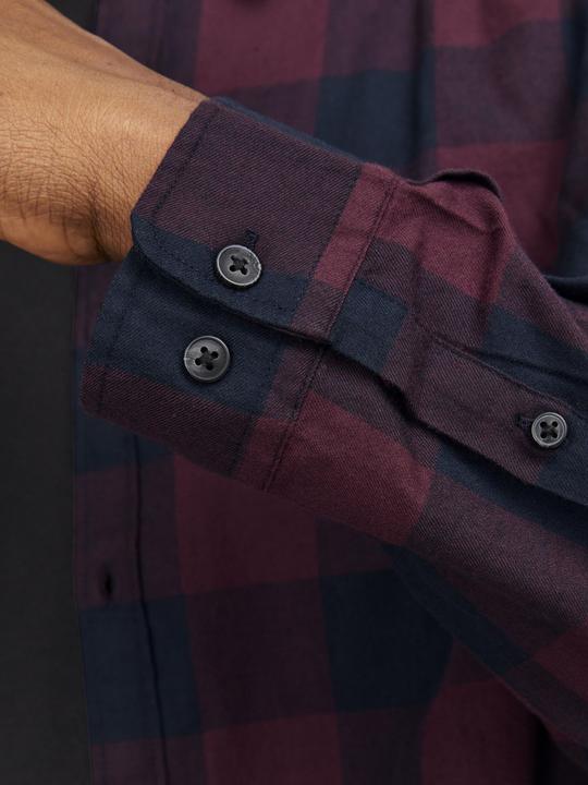 Actual product image Jack & Jones Check Plus Size Shirt (7XL)