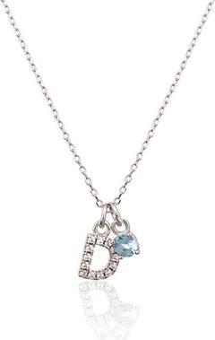 Produktbild JVD Decent Silver D Blue Zircon Necklace