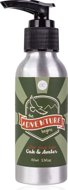 Immagine prodotto Accentra Balsamo dopo barba ADVENTURE COLLECTION in dispenser a pompa in alluminio, 100ml, fragranza: Oak & (Balsamo, 100 ml)