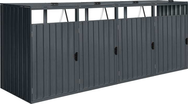 Image du produit Axi Owen Box pour poubelles en métal anthracite 4x 240 L