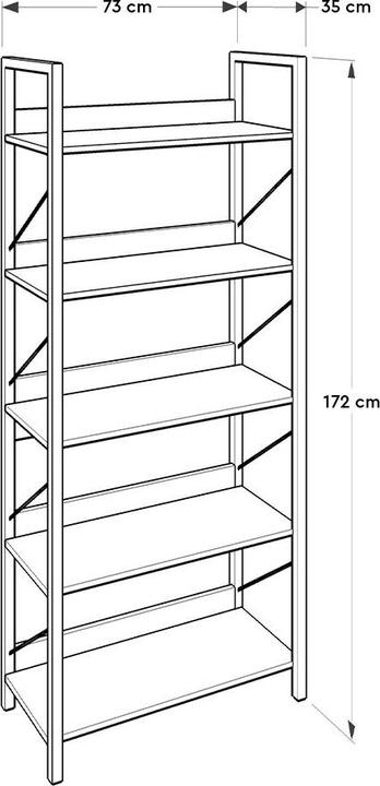 Actual product image Kalune Design Lilly (73 x 35 x 172 cm)