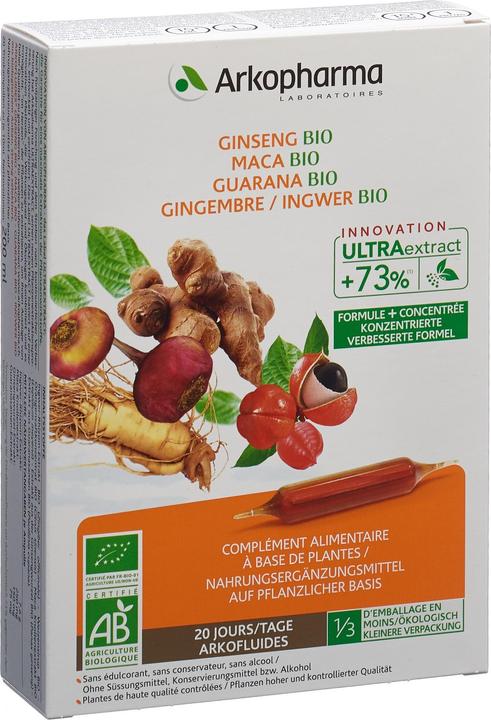 Immagine prodotto Arkopharma Arkofluide Ginseng-Macaeln (20 Pezzo/i, Fiala, 375 g)