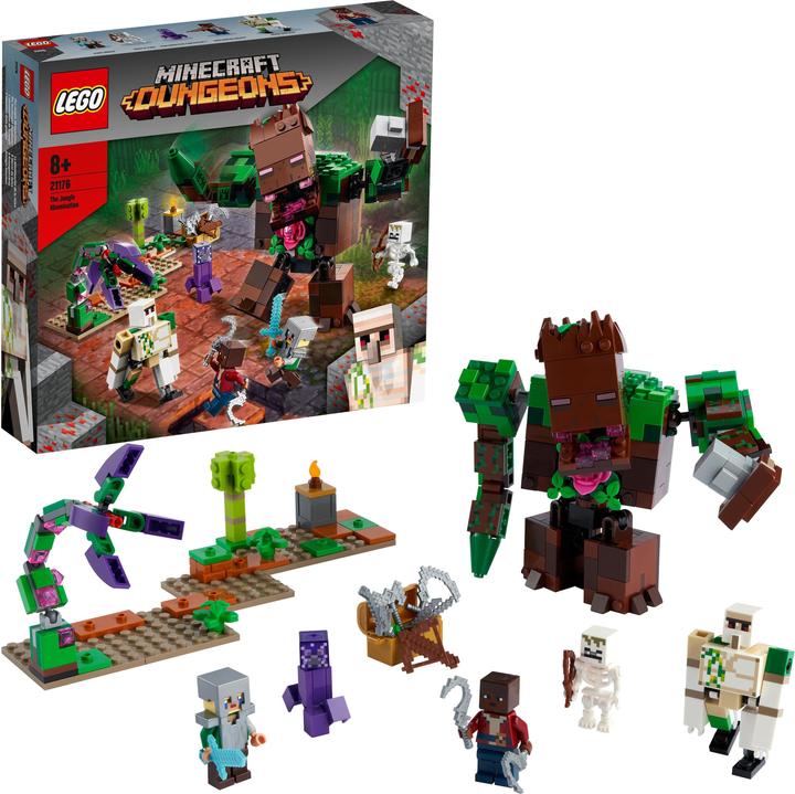 Actual product image LEGO Minecraft 21176 The Jungle Mayhem (21176, LEGO Minecraft)