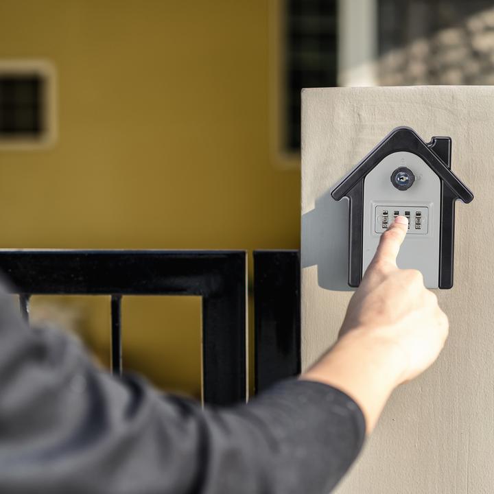 Actual product image Relaxdays Keybox House, Combination Lock Safe