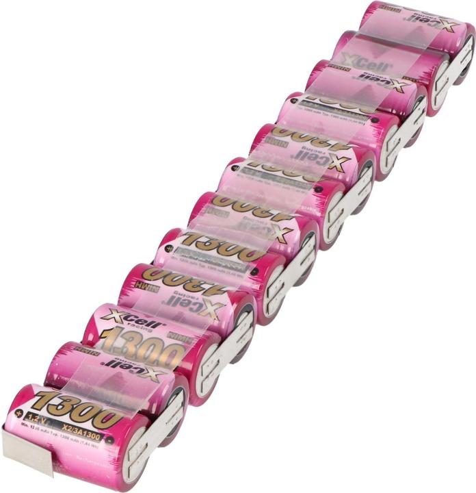 Immagine prodotto AccuCell Akku bestehend aus 12 2/3A (14.40 V, 1300 mAh)