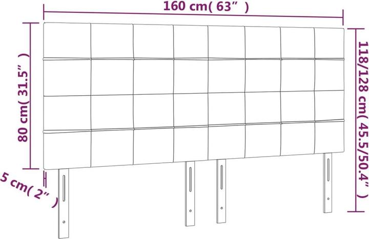 Actual product image VidaXL Danilo (160 x 5 x 128 cm)