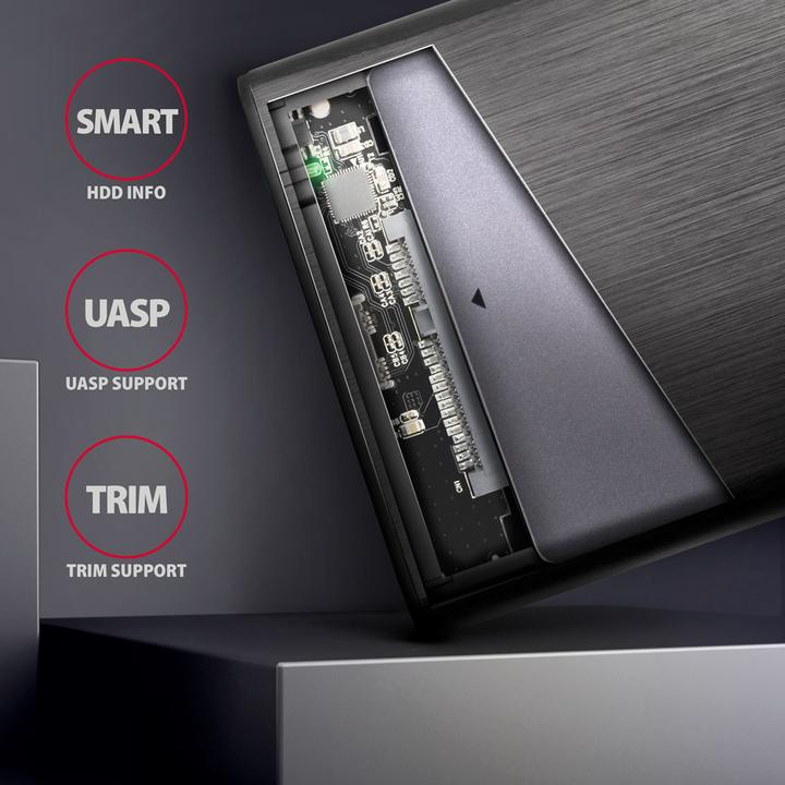 Produktbild Axagon EE25-A6C USB-C 3.2 - SATA 6G 2.5" externes Festplattengehäuse (2.5")