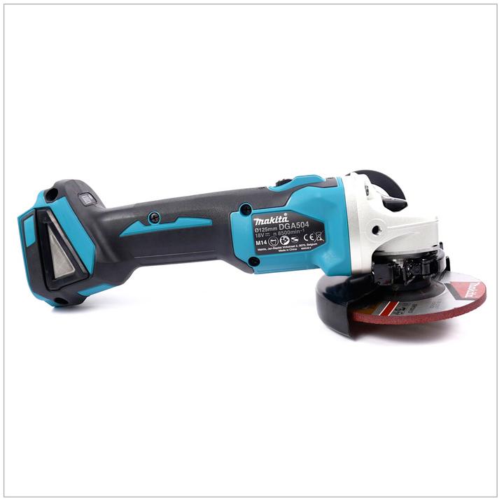 Actual product image Makita DGA 504 M1 18 V Cordless Angle Grinder 125 mm Brushless + 1 x Battery BL 1840 4,0 Ah - withou (125 mm)