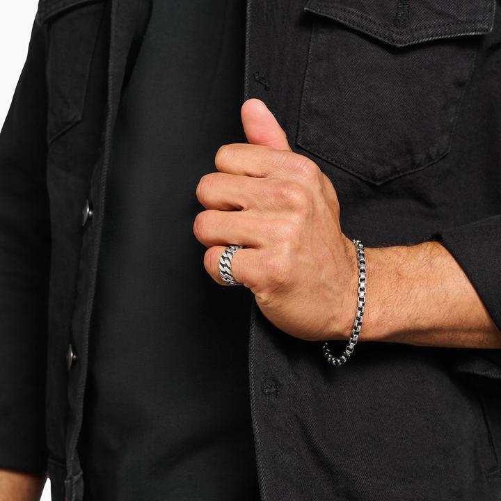 Immagine prodotto Thomas Sabo Ring Kettenglieder breit Silber (56, 925 Argento)