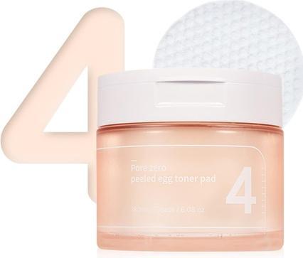 Image du produit Numbuzin No.4 Pore Zero Peeled Egg Toner Pad Exfoliator Gentle PHA LHA Makeup Skin Prep Panthenol Ko