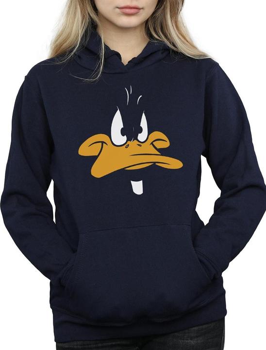 Actual product image Looney Tunes Womens/Ladies Daffy Duck Big Face Hoodie (M)