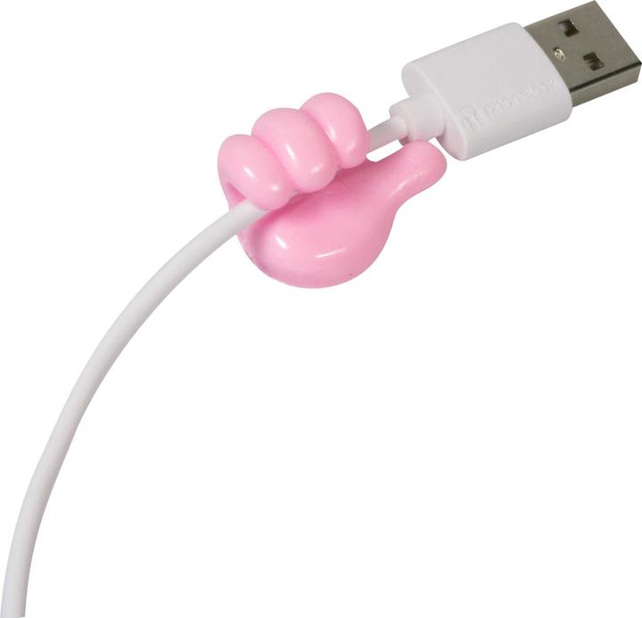 Actual product image PhoneLook Funny silicone cable organiser Thumbs-Up for charging cables, keys etc.
