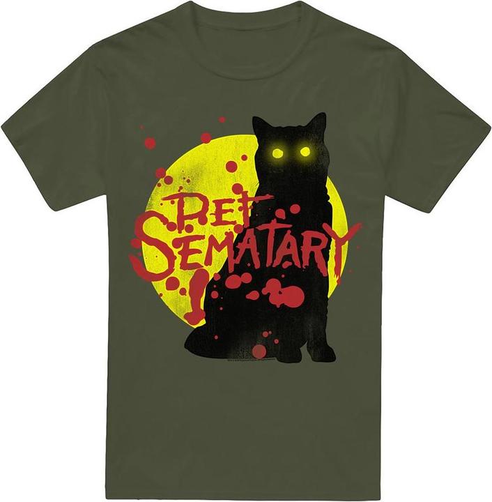 Immagine prodotto Pet Sematary Maglietta Gatto Grafico Uomo (M)