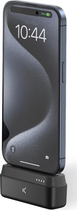 Image du produit KSIX 4.800 mAh USB-C pocket powerbank, Built-in stand, 10 W, USB-A to USB-C cable, Simultaneous char (4800 mAh, 10 W, 10 Wh)