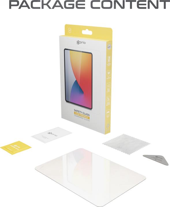 Actual product image prio Tempered glass screen protector for iPad Air 10.9 (2022/2020) clear (1 Piece, IPad Air (2022))