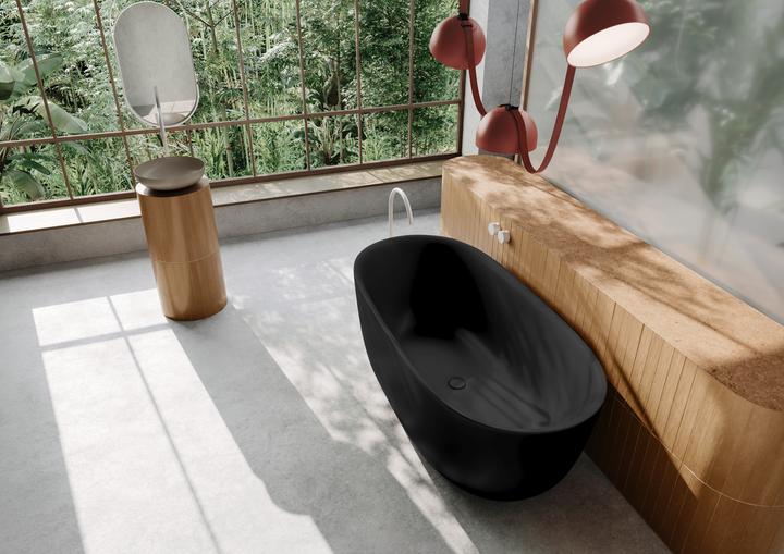 Immagine prodotto Kaldewei Meisterstücke Oyo Duo Mod. 1050-4034, vasca da bagno autoportante, 1630x770 mm, con troppo (92 cm, 76.50 cm)