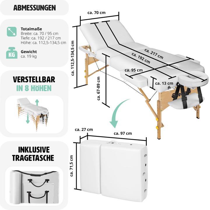 Actual product image tectake Massage couch