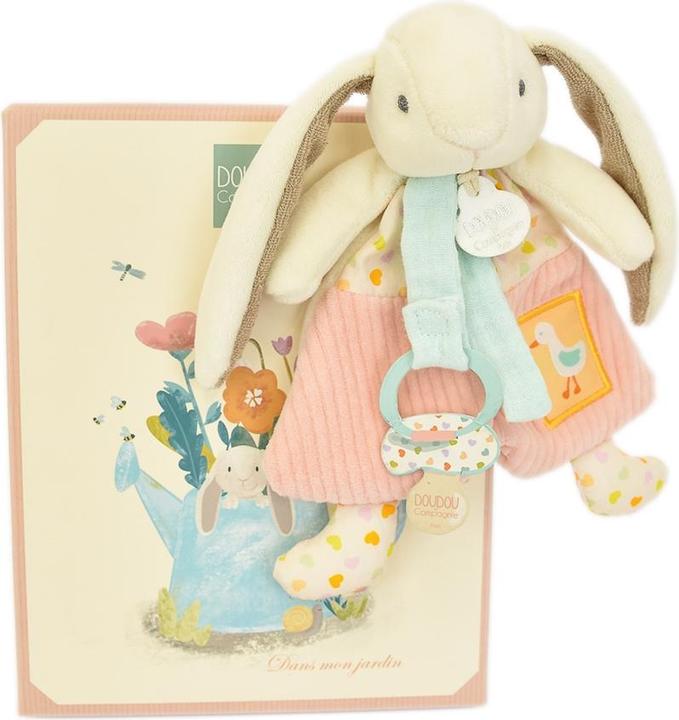 Produktbild Doudou et Compagnie Schmusehase mit Schnullerhalter, 19cm