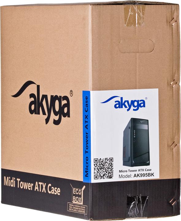 Actual product image Akyga ak995bk PC "ATX Nero Midi Tower Black (ATX, mATX, Mini-ITX)