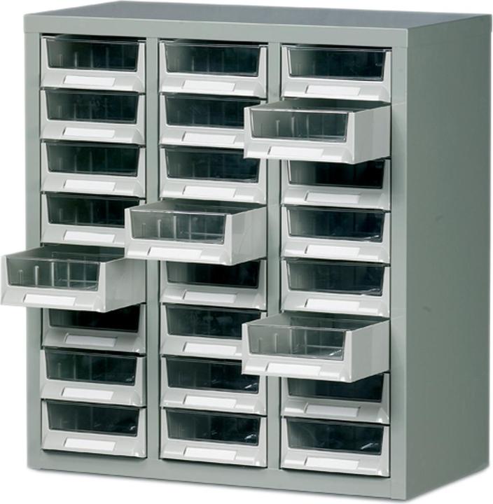 Produktbild Rs Pro Stahl Stahlschrank Grau, 24 Einschübe, 640mm x 586mm x 290mm (64 cm, 58.60 cm)