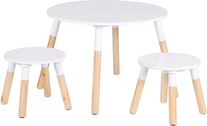 Image du produit Judy Wild Kinderholztisch mit 2 Hocker (Table des enfants)