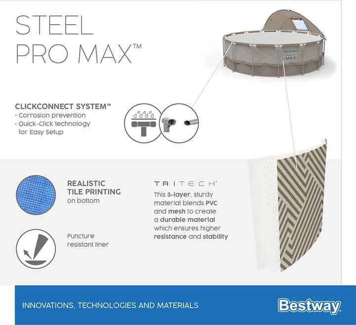 Produktbild Bestway Steel Pro Max Pool Set 396x107cm (Ø 396 x 107 cm)