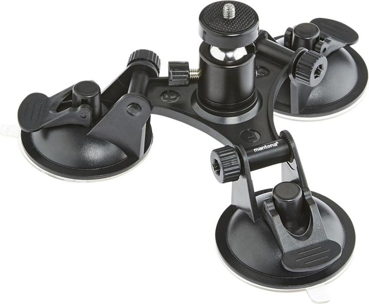 mantona 3-legged suction cup holder L (Hero 2, hero 5, Hero 6, Hero 7, Hero 3, Hero 3+, Hero 4)