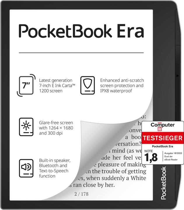 Produktbild PocketBook Era (7", 16 GB, Stardust Silver)