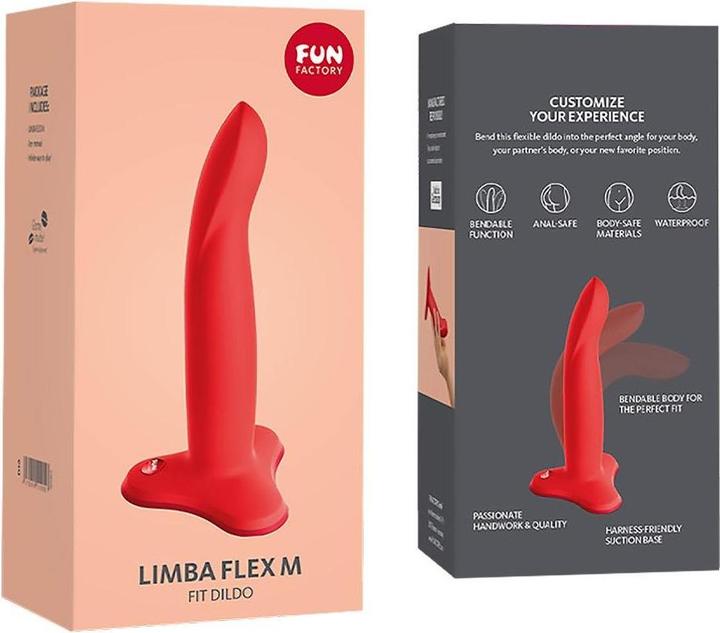 Productafbeelding Fun Factory - Limba Flexibele Dildo Rood Maat M