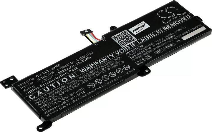 Immagine prodotto AccuCell Batteria adatta per Laptop Lenovo IdeaPad 320 / V320 / Tipo L16L2PB2 - 7,5V - 3900 mAh (3900 mAh)