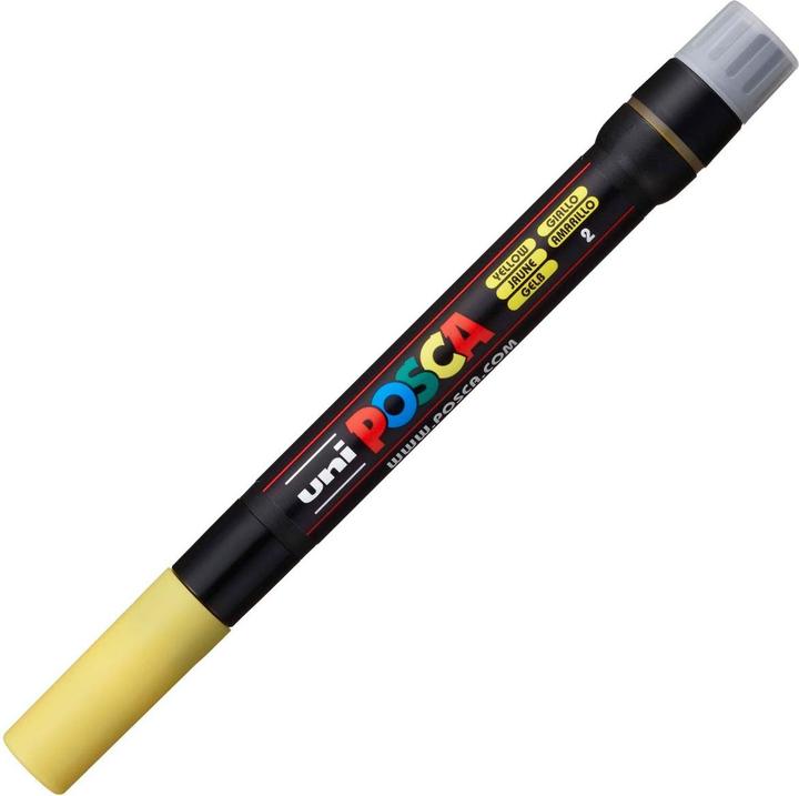 Actual product image Posca Brush tip marker (Yellow, 10 mm, 1 x)