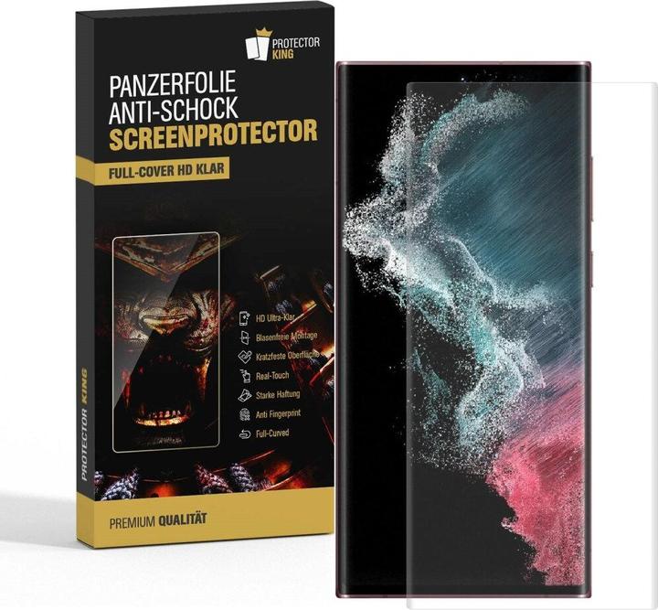 Produktbild Protectorking 4x 9H Panzerglas flexibel HD Klar (4 Stück, Samsung Galaxy S22 Ultra)
