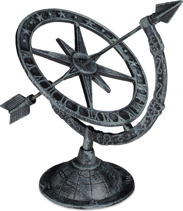 Actual product image Relaxdays Antique Sundial, Outdoor Ornament