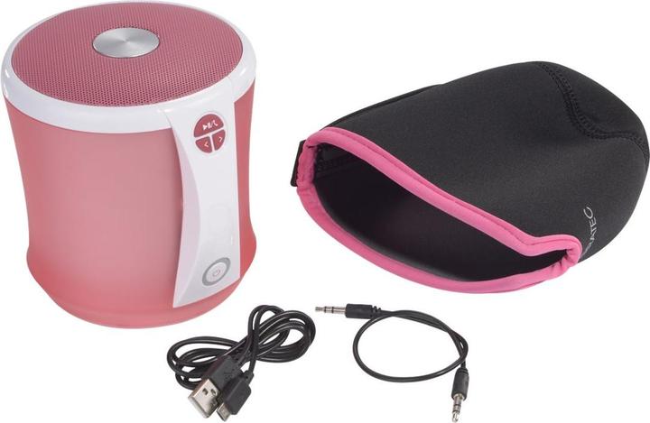 Immagine prodotto Terratec Concerto BT NEO rosa Bluetooth 2.1 f. riproduzione senza fili Aux handsfree Micro SD insertion... (5 h, Batteria, Porta USB, Batteria ricaricabile)