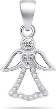 Produktbild Brilio Silver - Beautiful silver pendant with zircons Angel PT121W