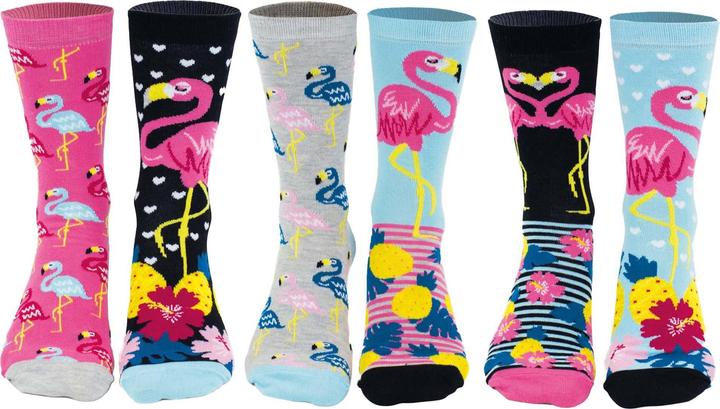 Produktbild United Oddsocks Go Flamingo (3er Pack, 37 - 42)