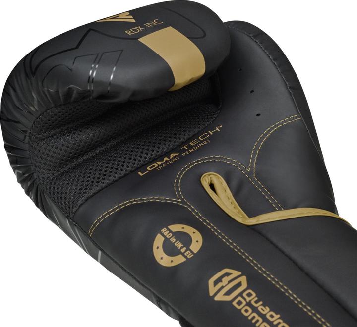 Actual product image Rdx Boxing Gloves F6 Matte Golden (8 OZ)