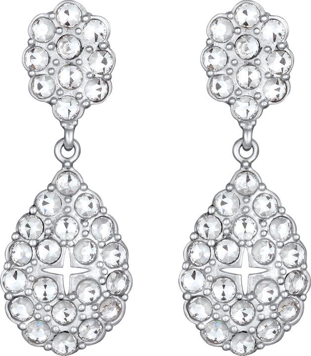 Image du produit Elli PREMIUM Boucles d'oreilles cristal Chandelier Glamour 925 argent rhodié (Cristal de verre, Argent sterling 925)