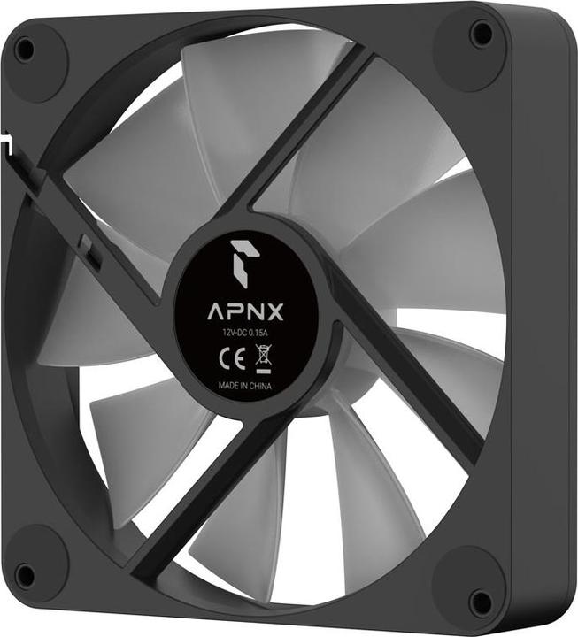 Actual product image APNX FP1-140 PWM fan, ARGB, - 140mm, black (140 mm)