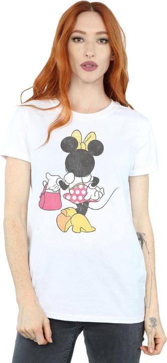 Actual product image Disney Womens/Ladies Minnie Mouse Back Pose Cotton Boyfriend T-Shirt (3XL)