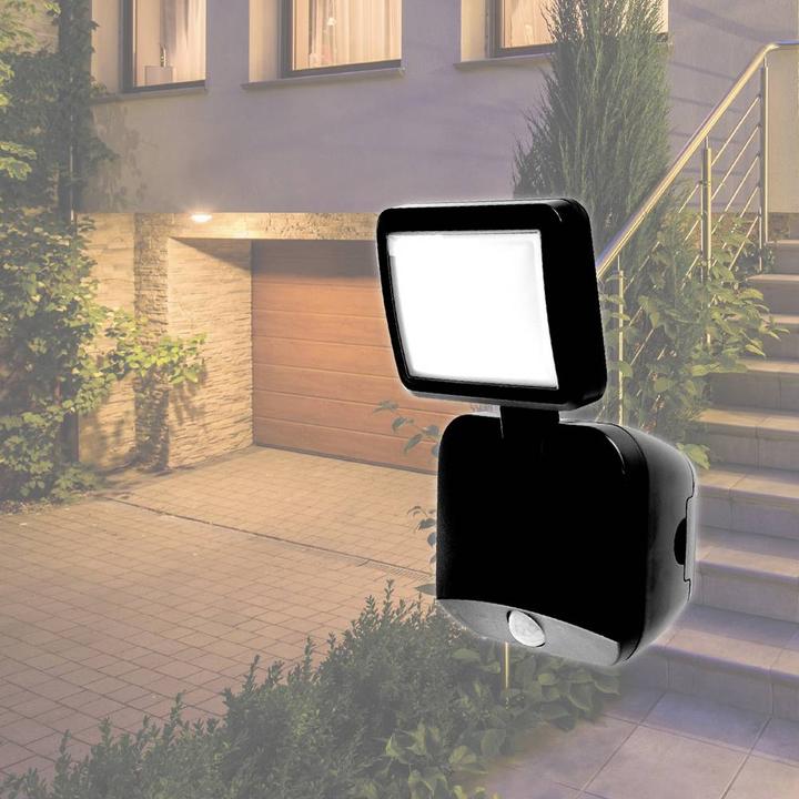 Produktbild Müller Licht Müller-Licht Plaza 27700039 LED-Aussenstrahler mit Bewegungsmelder 4 W Neutralwe (260 lm, IP54)