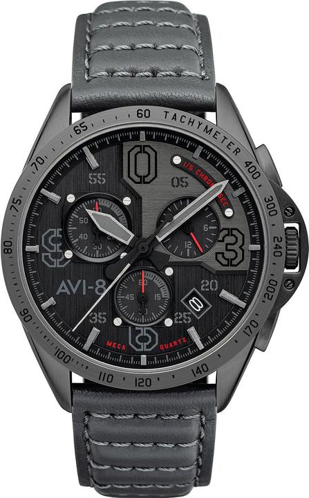 Actual product image AVI-8 AV-4077-03 P-51 Mustang Chronograph 43mm 5ATM (Chronograph, 43 mm)