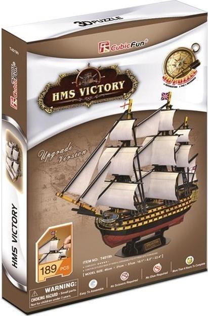 Actual product image Cubicfun 3D puzzle game HMS Victory (189 pieces)