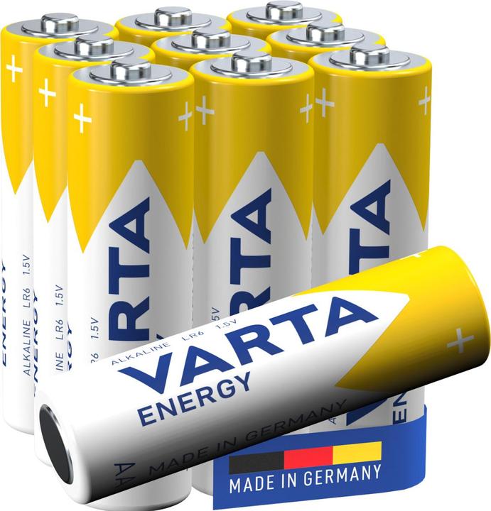 Immagine prodotto Varta Energy Alkaline Mignon 10xAA / 1,5V / Blister da 10 (10 pz., AA, 2800 mAh)