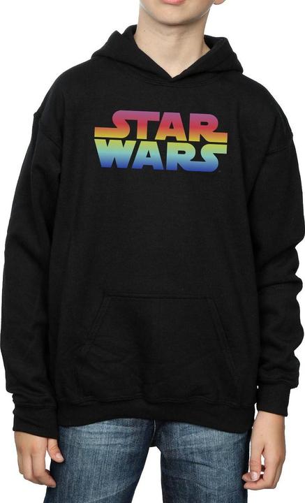 Immagine prodotto Star Wars Rainbow Logo Felpa con Cappuccio Ragazzi (140, 146)