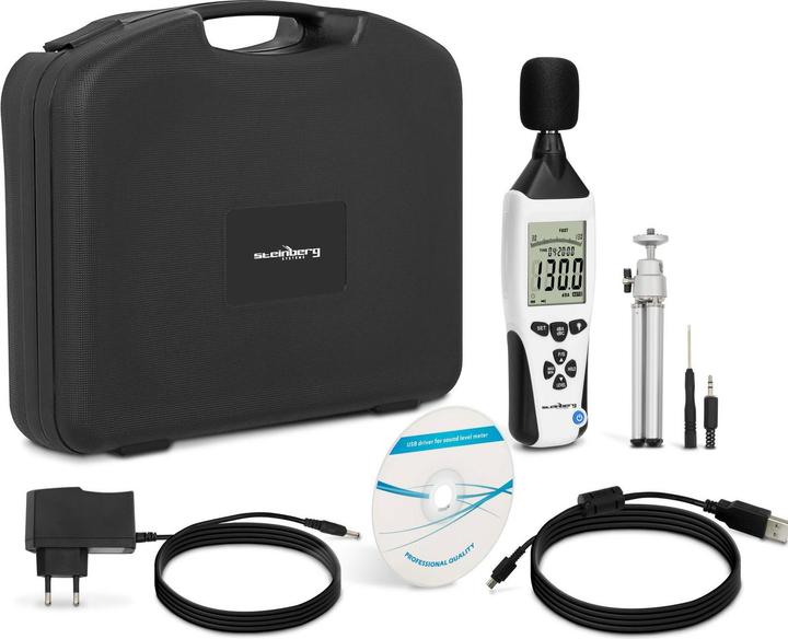 Produktbild Steinberg Schallpegelmessgerät Dezibel Messgerät Lärmmessgerät Digital 30 130 dB